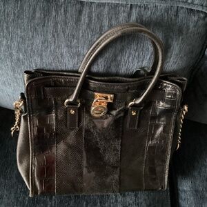 MK Kors Large Black Hamilton Satchel